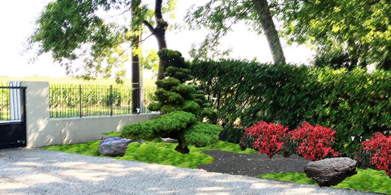 Paysagiste pour photomontage d'un jardin zen à Bordeaux