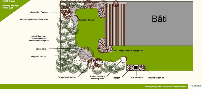 Paysagiste pour aménagement paysager d'un jardin japonais à Bordeaux