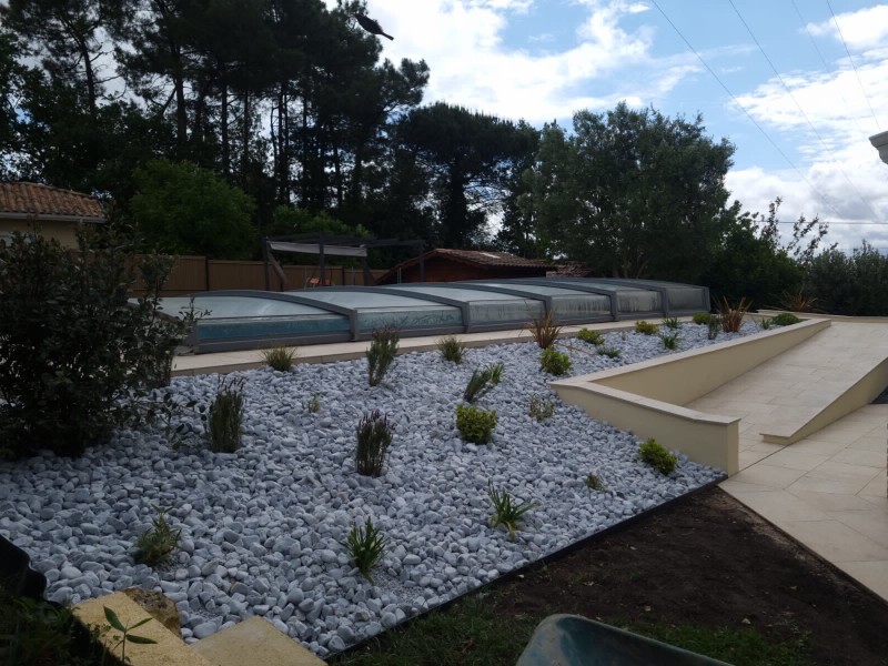 Projet de rénovation de terrasse en grès cérame au Taillan-Médoc