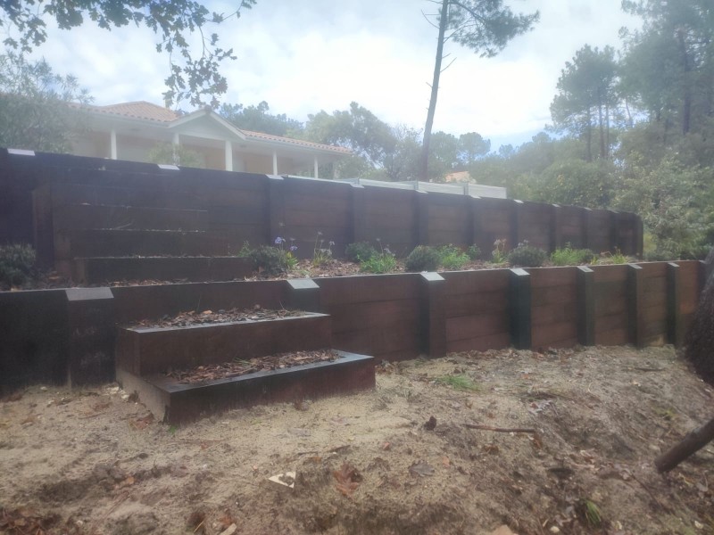 construire un mur de soutenement pour retenir le sable lacanau ocean