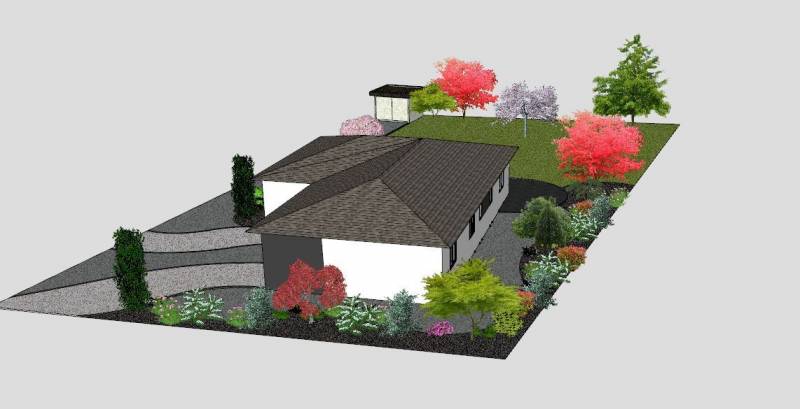 Conception d'un jardin zen à Saint Aubin de Médoc