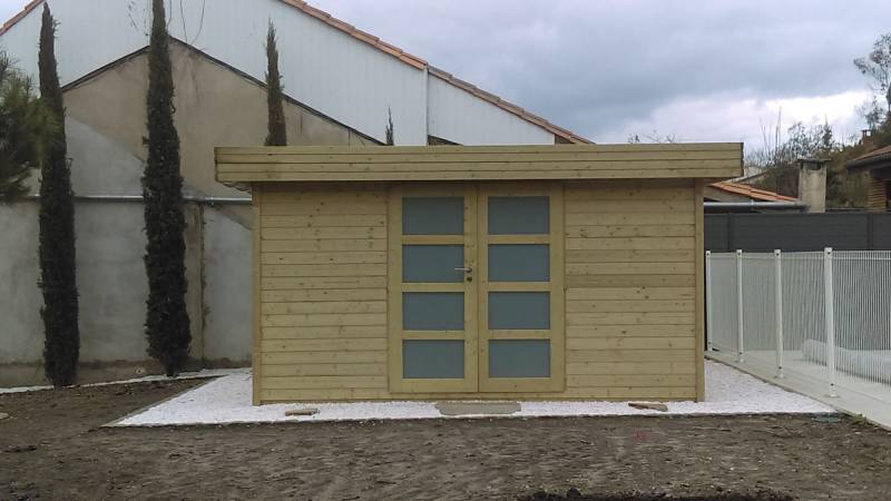 Paysagiste pour installation de cabanon  en bois à Arsac