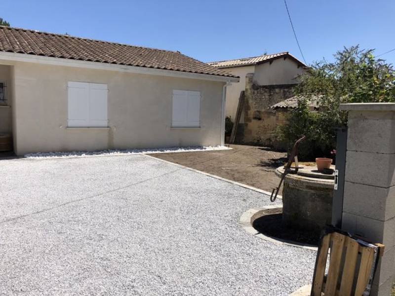 Réalisation de parking en gravier stabilisé à Arsac Médoc