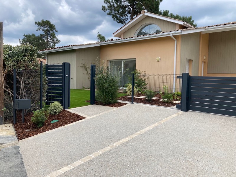 Création de parkings en béton désactivé à Saint Médard en Jalles