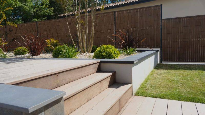 Paysagiste pour création de massifs modernes à Bouliac