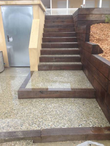 Paysagiste pour réalisation de béton décoratif à Saint Aubin de Médoc