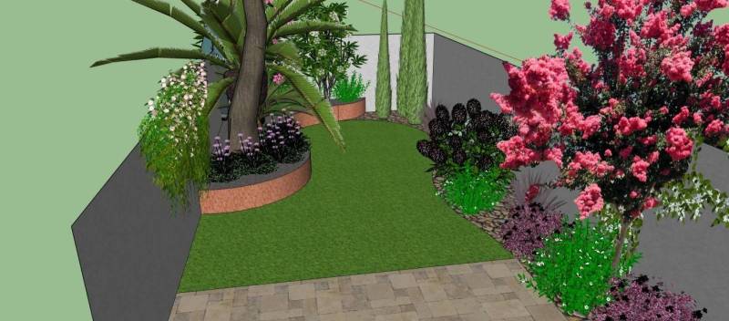 Paysagiste pour conception d'un jardin de ville à Le Bouscat