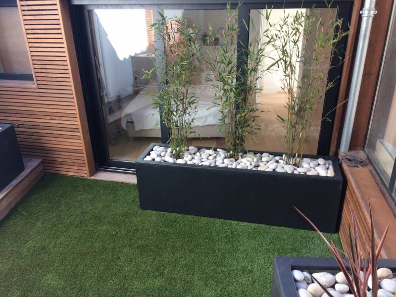 Paysagiste pour l'aménagement d'un patio et terrasses bois à Lacanau