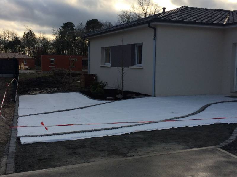 Paysagiste pour réalisation d'un parking à Saint Aubin de Médoc